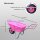 TRUTZHOLM Schubkarre ROSA/PINK PP100 l Tragkraft 250 kg 100l
