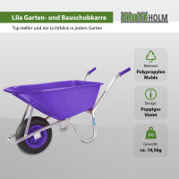 Schubkarre 100 L 250 kg Gartenschubkarre Schiebkarre schlagfeste Mulde verstärkter Rahmen Schutzbügel