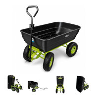 Gartenwagen mit Kippfunktion 400kg 125 L mit Deichsel...