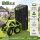 Gartenwagen mit Kippfunktion 400kg 125 L mit Deichsel für Rasentraktor Quad oder Handgriff