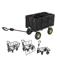 Gartenwagen herausnehmbare Plane 550 kg Bollerwagen...