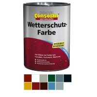 Consolan Profi Wetterschutz-Farbe 10 L Farbauswahl...