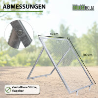 TRUTZHOLM Schubkarren Durchwurfsieb Gartensieb 100x60cm / 115x75cm Sieb Kompost Gitter Durchwurfgitter Erdsieb