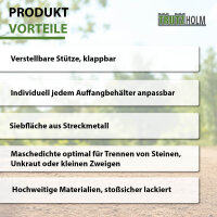 TRUTZHOLM Schubkarren Durchwurfsieb Gartensieb 100x60cm / 115x75cm Sieb Kompost Gitter Durchwurfgitter Erdsieb