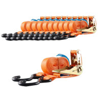 10x Spanngurt 2-tlg Profi Ratschen Zurrgurt 5m 800kg...