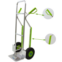 Alu-Sackkarre mit Treppenrutsche 200 kg Vollgummi oder...