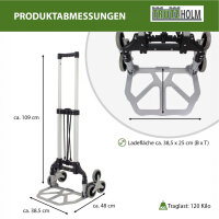 Treppensteiger Sackkarre klappbar 70 kg 109 cm Aluminium
