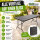 Buffettisch Klapptisch 180 x 75 cm Holzoptik klappbar Kunststoff Gartentisch  Bierzelttisch