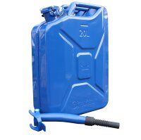 Metallkanister blau 20 Liter inkl. Ausgießer...