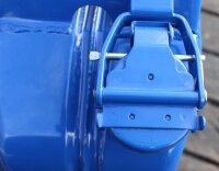 Metallkanister blau 20 Liter inkl. Ausgießer flexibel + Halter Benzin Diesel