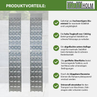 TRUTZHOLM 2x Auffahrrampe klappbar 226 cm Traglast 1360 kg Alu grau Motorradrampen Verladerampen