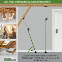 3 x Einhandstütze Montagestütze Deckenstütze Teleskopstütze bis 290cm