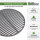 Grillrost Ø 34,3 cm rund emailliert Rost Grillgitter Gusseisen Grillplatte