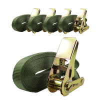 5x Profi Ratschen Spanngurt Spanngurte Zurrgurt 1-tlg 6m...