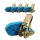 5x Profi Ratschen Spanngurt Spanngurte Zurrgurt 1-tlg 4m 0,8t 0,8to 800kg TÜV/GS BLAU