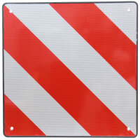 Warntafel Warnschild Italien Spanien 2 in1 50 x 50 cm rot weiß reflektierend Caravan Heckträger