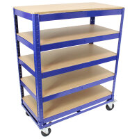 Etagenwagen 750kg 115x90x45 cm 5 Ebenen blau...