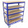 Etagenwagen 750kg 115x90x45 cm 5 Ebenen blau Transportwagen Magazinwagen Kommissionierwagen