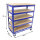 Etagenwagen 750kg 115x90x45 cm 5 Ebenen blau Transportwagen Magazinwagen Kommissionierwagen