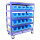 Etagenwagen 750kg 115x90x45 cm 5 Ebenen blau Transportwagen Magazinwagen Kommissionierwagen