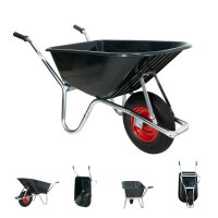 Schubkarre PP100 l  PU Rad  Bau Karre Gartenschubkarre...