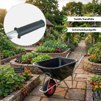 Schubkarre PP100 l  PU Rad  Bau Karre Gartenschubkarre Bauschubkarre Schiebkarre Garten
