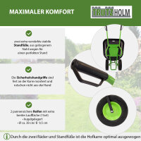 2-Rad Schubkarre 160 L 220 kg Gartenschubkarre Schiebkarre Hofkarre Vollgummireifen Futterkarre