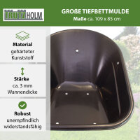 2-Rad Schubkarre 160 L 220 kg Gartenschubkarre Schiebkarre Hofkarre Vollgummireifen Futterkarre
