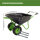 2-Rad Schubkarre 160 L 220 kg Gartenschubkarre Schiebkarre Hofkarre Vollgummireifen Futterkarre