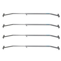 4x Alu-Bügel XL verstellbar 1320 - 2100mm für...