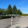 2x Absperrpfosten eckig Parkplatzsperre Sperrpfosten klappbar Standfuß