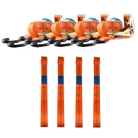 4 Gurtschlaufen Doppelschlaufe + 4 Spanngurte...