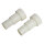 2x Adapter für Schwimmbadpumpe PVC-U 50 Schlauchtülle zum Kleben ABS 38 / 32 x 50 mm