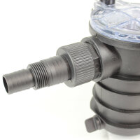 2x Adapter für Schwimmbadpumpe ABS für 24 / 34  mm Schläuche 1 1/2" Innengewinde