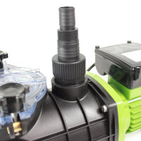 2x Adapter für Schwimmbadpumpe ABS für 24 / 34  mm Schläuche 1 1/2" Innengewinde