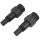 2x Adapter für Schwimmbadpumpe ABS für 24 / 34  mm Schläuche 1 1/2" Innengewinde
