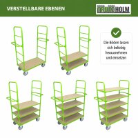 Etagenwagen 180x144x63 cm 600 kg 5 Ebenen Kommissionierwagen Transportwagen