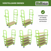Etagenwagen 180x144x63 cm 600 kg 5 Ebenen Kommissionierwagen Transportwagen