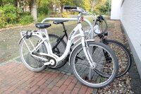 Fahrradanlehnbügel 114 x 78 cm Stahl feuerverzinkt Ø 49mm Einbetonieren Fahrradständer Parker Typ U