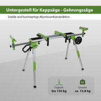 Untergestell für Kappsägen Gehrungssägen Kappzugsägen mobil Universal Maschinengestell mit Rädern