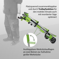 Untergestell für Kappsägen Gehrungssägen Kappzugsägen mobil Universal Maschinengestell mit Rädern