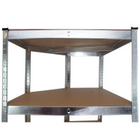 Eckregal 180x75x40 cm Schwerlastregal Steckregal Lagerregal Kellerregal 875 kg Traglast