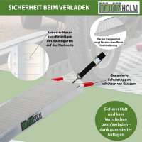 TRUTZHOLM 2x Auffahrrampe Alu klappbar 205 cm 680 kg Tragkraft rutschhemmend gerillt Verladerampe