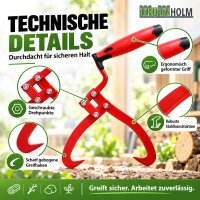 2x Handpackzange Packzange Handhebehaken Sappie Holzgreifer Forstzange