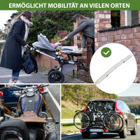 TRUTZHOLM Auffahrrampe extralang 307 cm klappbar Traglast 450 kg Alu geriffelte Motorradrampe