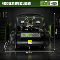 Premium Brushless Silent Flüsterkompressor 9L – leiser Kompressor 900 W, 62 dB, 8 bar inkl. Zubehör