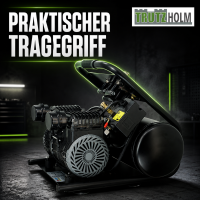 Premium Brushless Silent Flüsterkompressor 9L – leiser Kompressor 900 W, 62 dB, 8 bar inkl. Zubehör