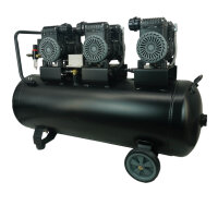 Premium Brushless Silent Flüsterkompressor 100L, 2700W, 62dB, 8 bar, ölfrei, leise
