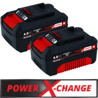 Einhell 18V Akku-Twinpack 4,0 Ah Power-X-Change plus LI-ION Akku Batterie