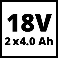 Einhell 18V Akku-Twinpack 4,0 Ah Power-X-Change plus LI-ION Akku Batterie